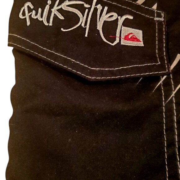 Quiksilver Teen Swimwear Waterman size 32 Black and white - Picture 3 of 4